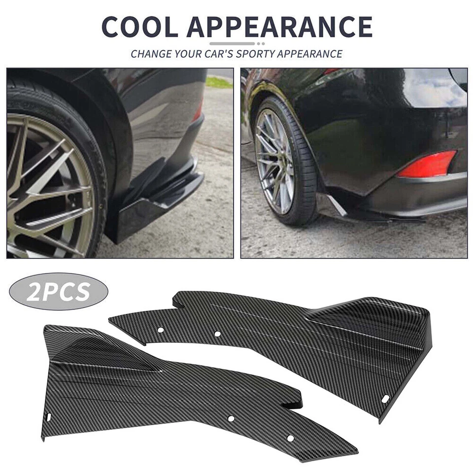 Für Mercedes-Benz C-Klasse Kohlefaser Heckdiffusor Heckspoiler Canard-Schutz - Bild 3 von 4