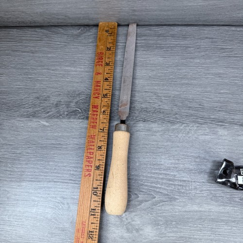 Vintage Craftsman 6" Mill File Bastard Cut 9-31265 w/ Wood Handle 11"L Overall - Picture 11 of 12