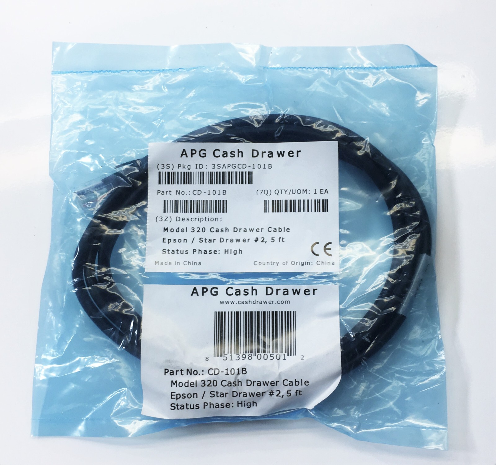 apg-320-cash-drawer-cable-for-epson-star-5ft-rj-12-to-rj-45-cd-005a-cd