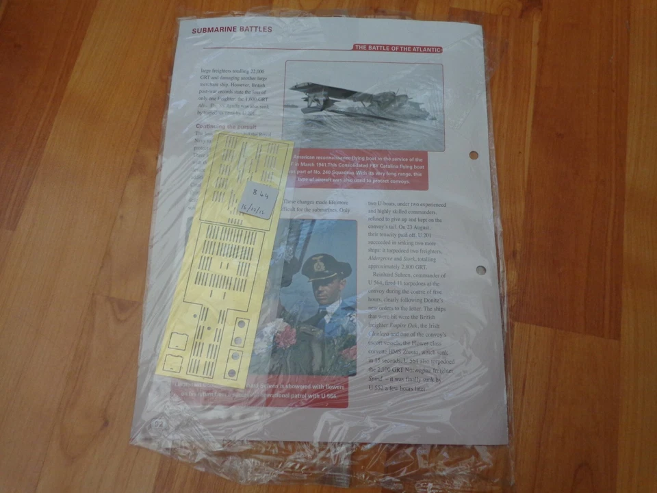 1/48 HACHETTE Costruire il Proprio U96 U-Boat Sottomarino Problema 68 Inc Parte - Immagine 2 di 2