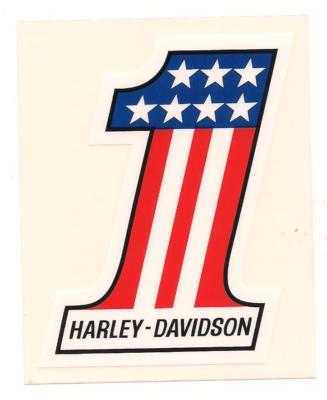 HARLEY DAVIDSON –#1 TOOL BOX/ WINDOW DECAL/STICKER