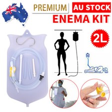 2L Medical Grade Silicone Enema Kit Douche Irrigation Colonic Bags Replacements