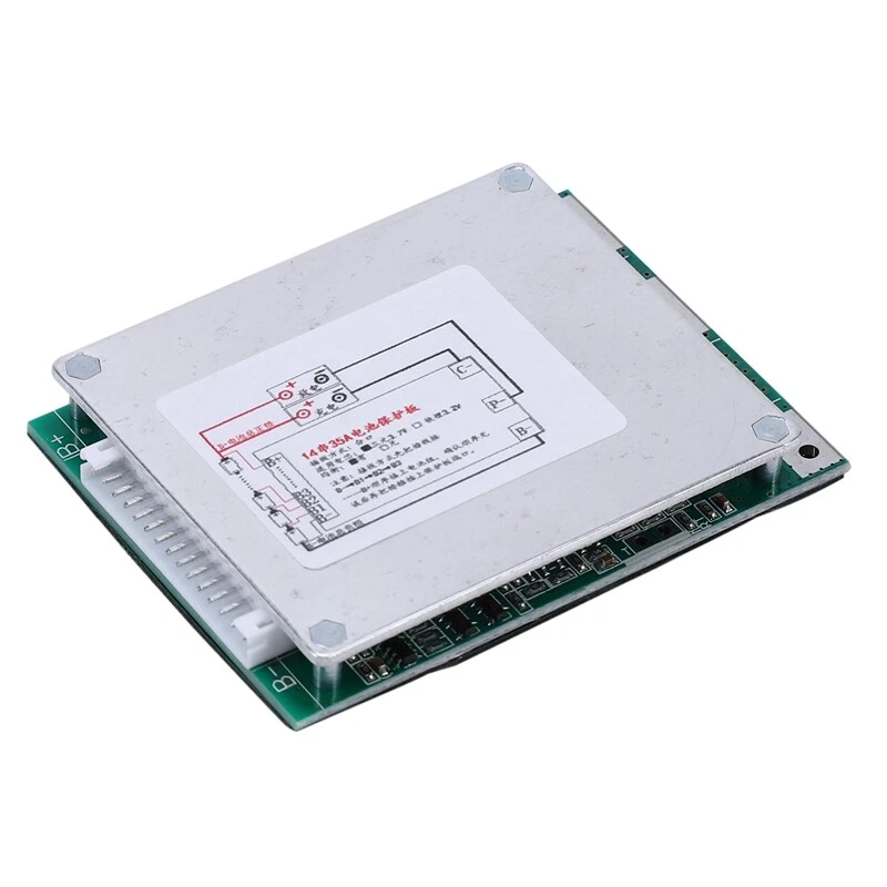 14S 52V 35A Li Ion Lipolymer Battery Board BMS PCB Board with