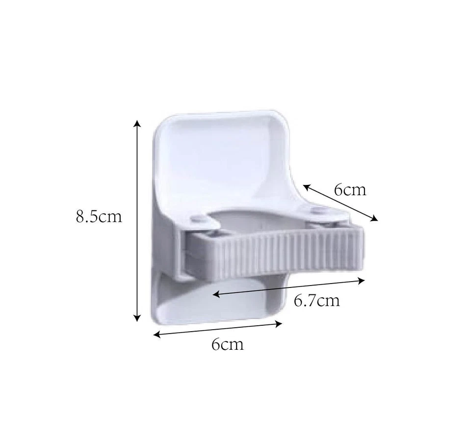 8 unidades, soporte para escoba ACTUALIZADO clips montados en la pared clips organizadores autoadhesivos Foto 3 de 4