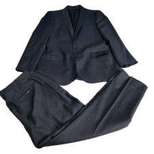 J CREW Ludlow X Tollegno 1900 Blue Slim Fit Wool Suit 2 Pc Sz 42 L Two Button