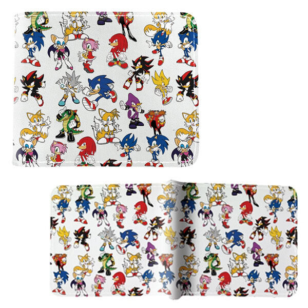 New Sonic Characters Pattern SONIC THE HEDGEHOG Wallet Sonikku za  Hejjihoggu