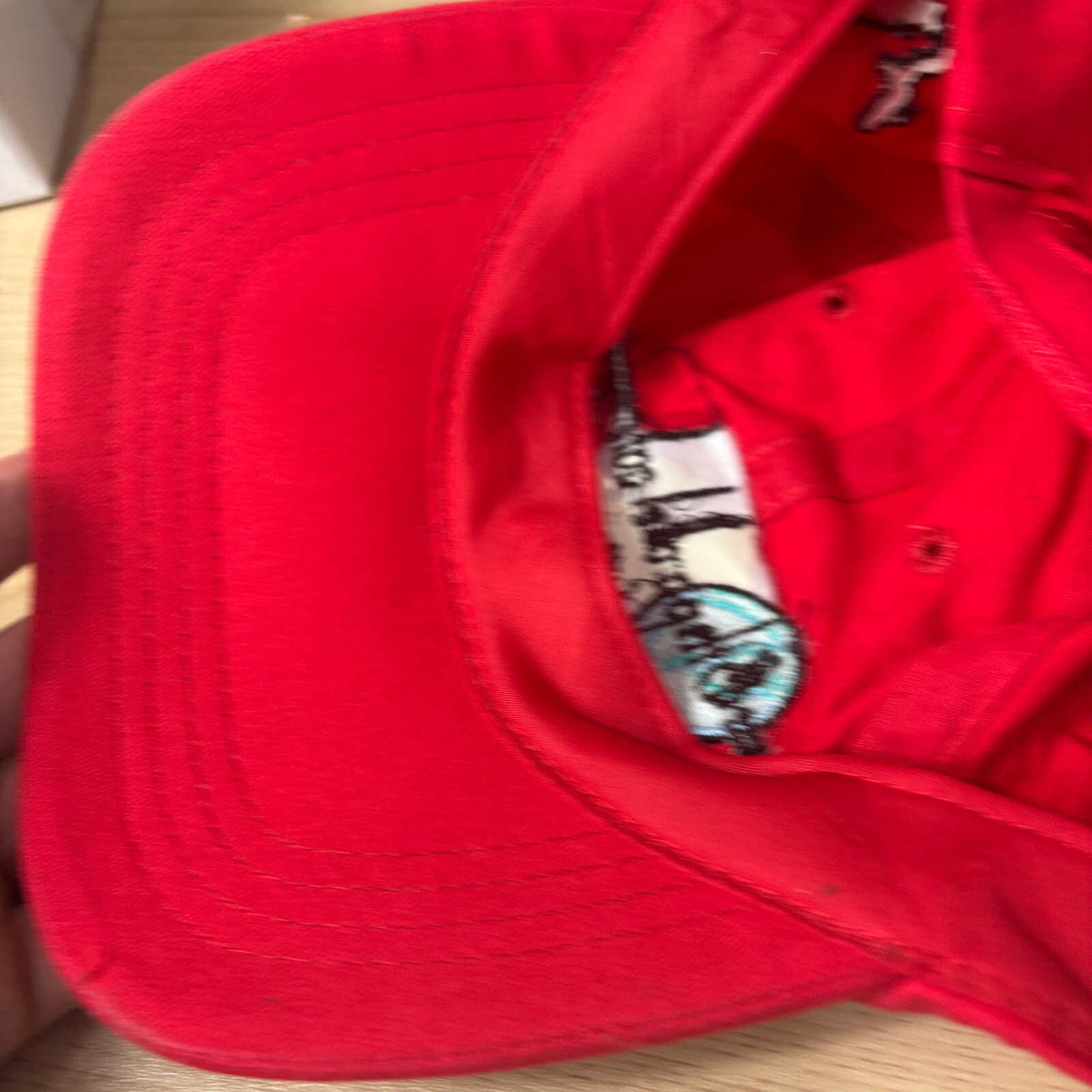 45th Parallel Cafe Hat Cap Strap Back Red Lightwe… - image 7