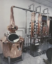 500 L  - craft micro distillery copper stainless. Steamer Included. Commercial