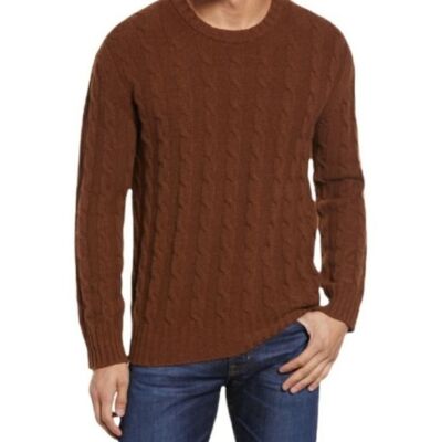 NWT NN07 FABIAN SWEATER CANELA BROWN Size XXL