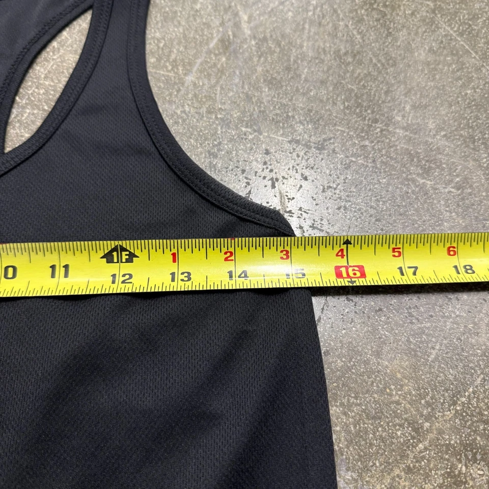 Camiseta sin mangas Marika Tek Active para mujer pequeña negra seca Wik Performance Wear espalda deportiva Foto 4 de 4