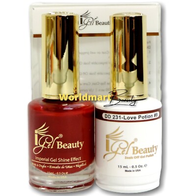 IGel Beauty Gel Nail Polish 0.5oz Gel DUO DD231- LOVE POTION #9