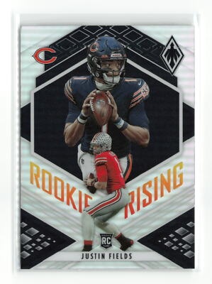 JUSTIN FIELDS #RIS-8 RC 2021 PANINI PHOENIX BEARS ROOKIE RISING SILVER