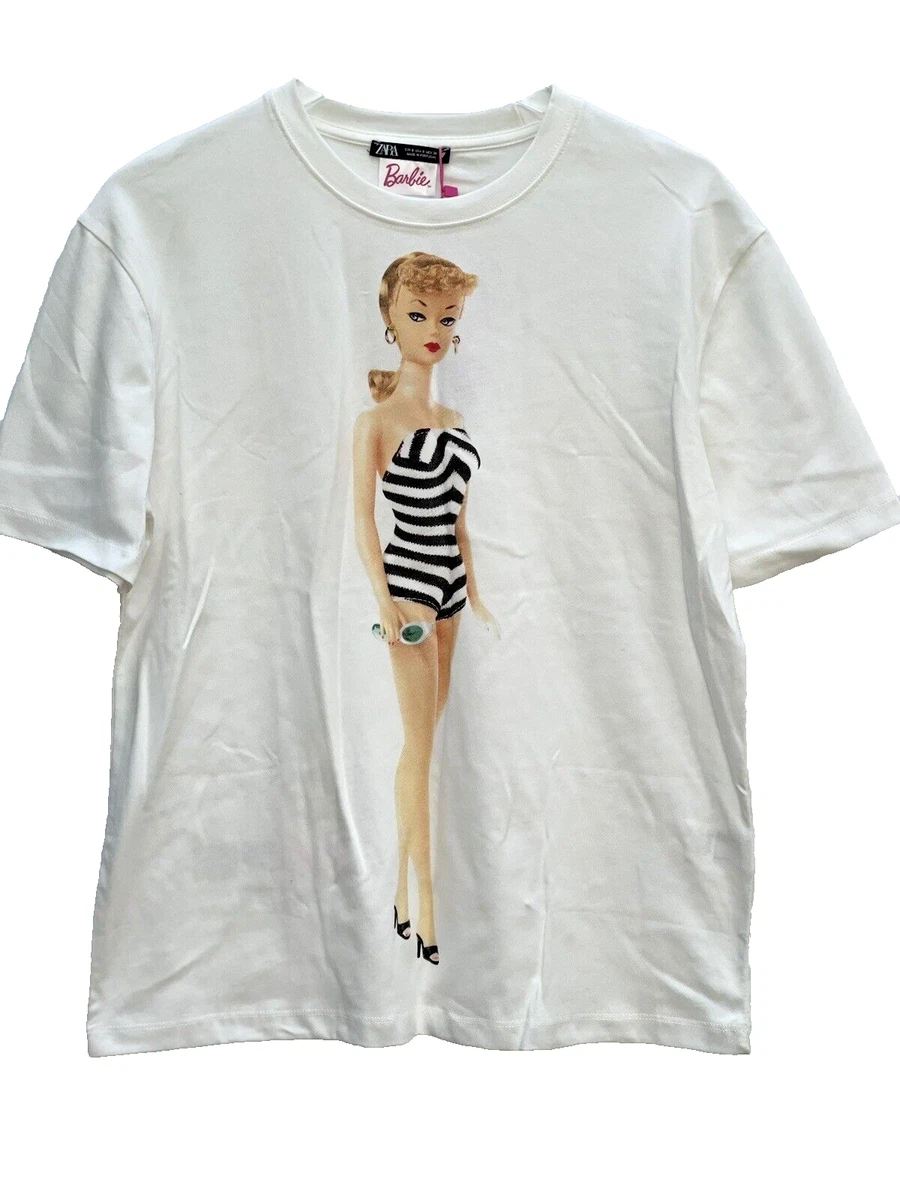 Barbie Classic Logo Unisex White T-Shirt – Mattel Creations