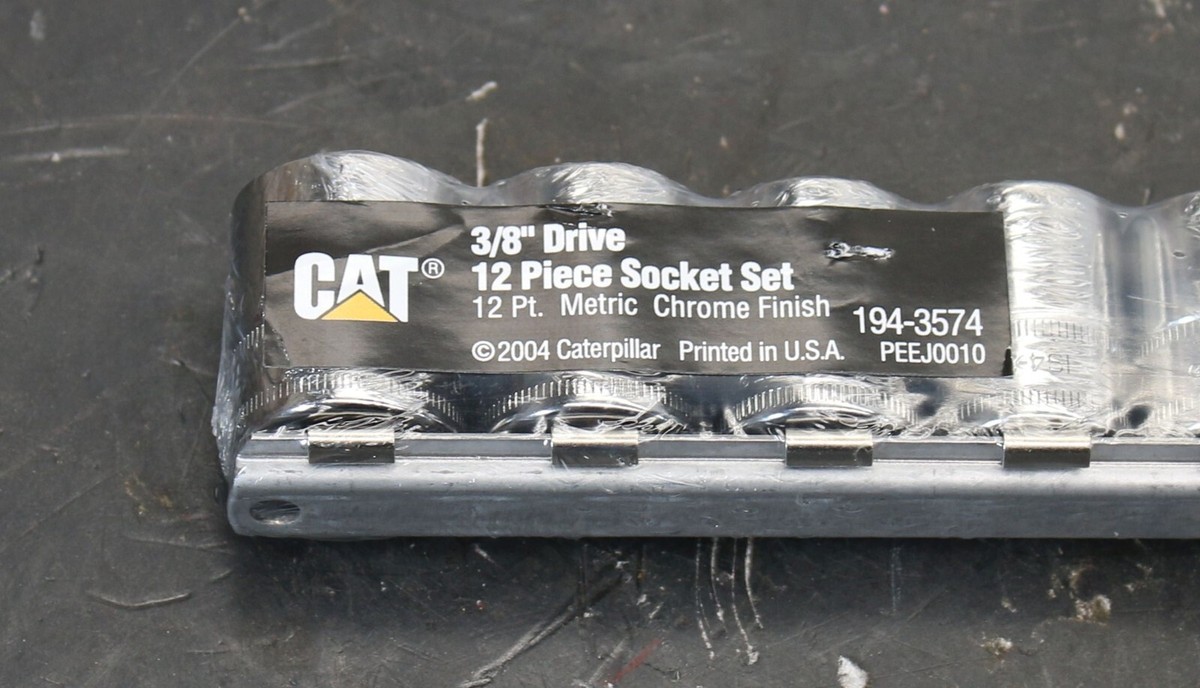CAT /Snap-On Tool 194-3574 12-Piece Socket Set 3/8 Drive Metric 8