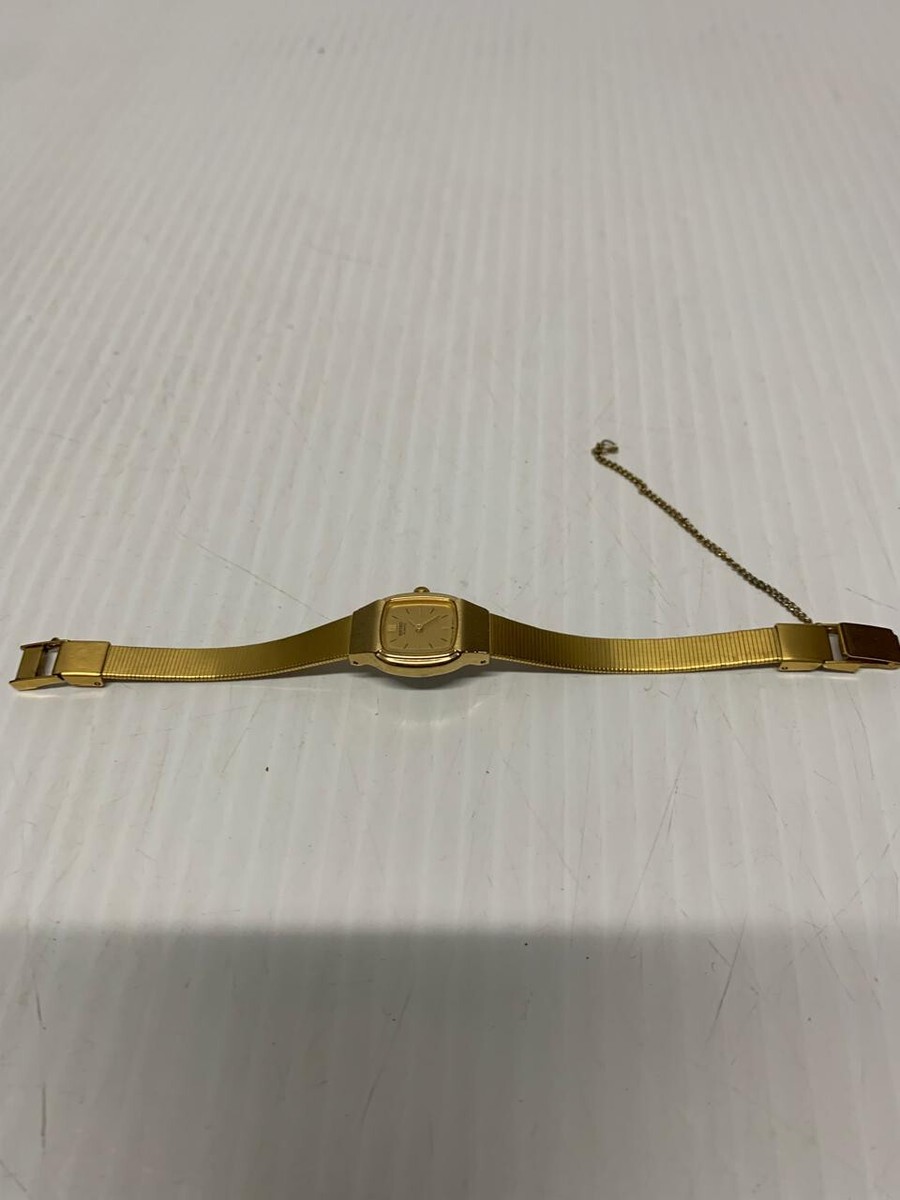 Vintage Seiko Watch Gold Tone 2Y00-5459 Square Dial NEED