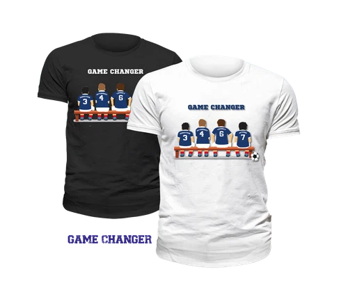 Customized Football GAME CHANGER T-shirt - PICK YOUR OWN SUBS