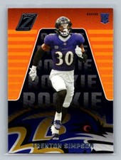 2023 Panini Zenith Retail Trenton Simpson #187 Baltimore Ravens