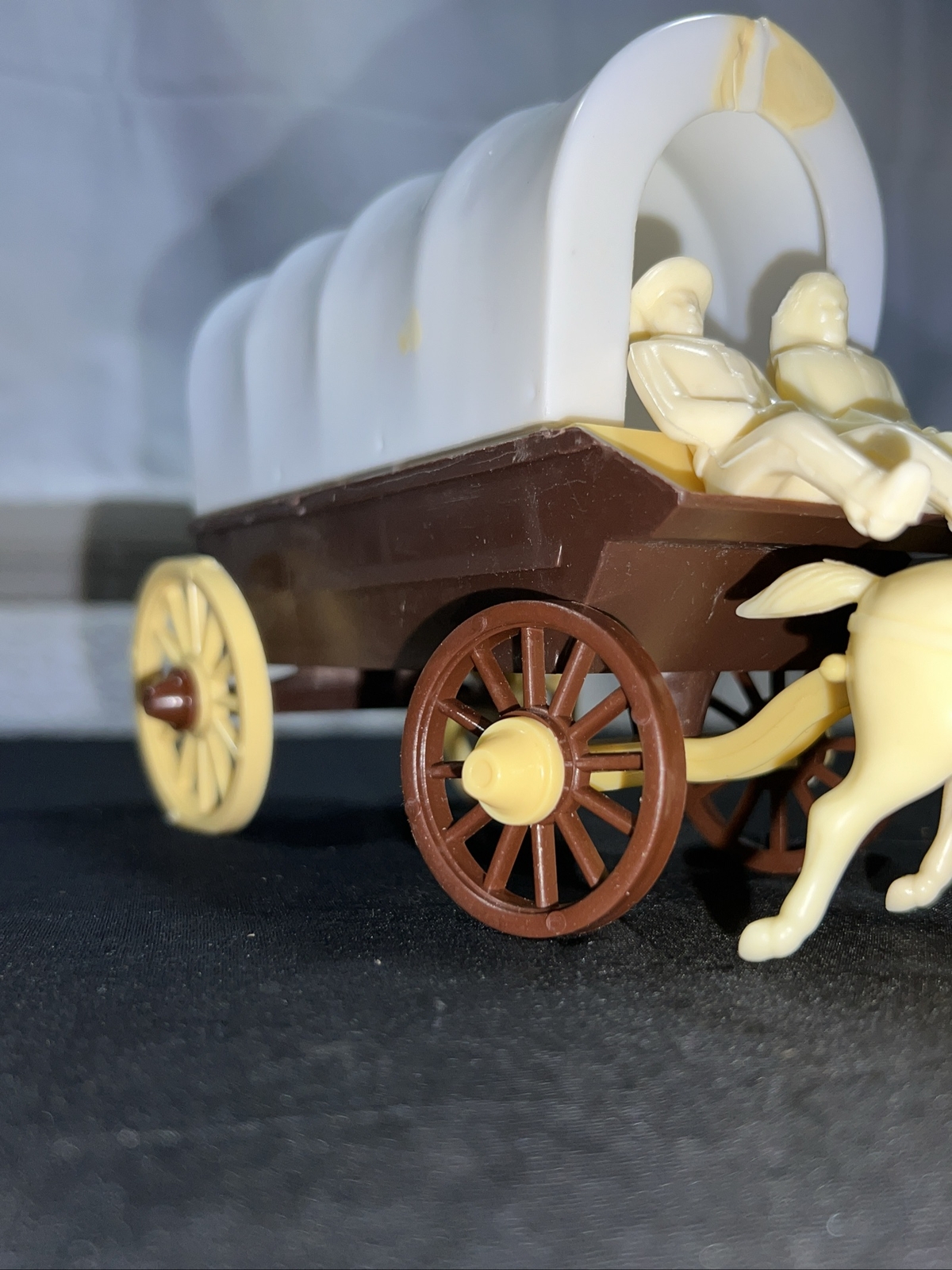 REL RECAST 54 MM OLD WEST HORSE & WAGON REISSUE