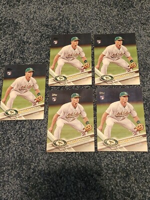 Matt Chapman 2017 Topps Update Baseball Rookie Card #US4 Lot x5
