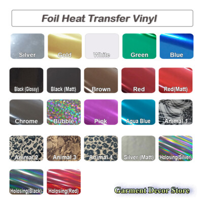 Wärmeübertragung Schneiden Vinylfolie Wärmeübertragung 12''x20'' Bügelfolie für Textil