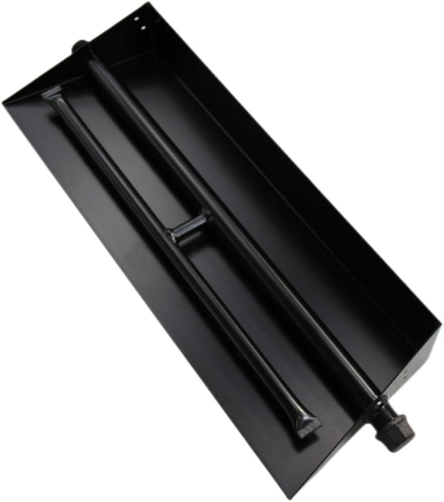 18-Inch Gas Fireplace Burner Pan for Fire Pits & Logs 18-Inch Gas Fireplace Burner Pan for Fire Pits & Logs