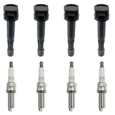Denso OEM Ignition Coil  NGK Platinum Spark Plugs Set 8X For Honda CR-V Civic