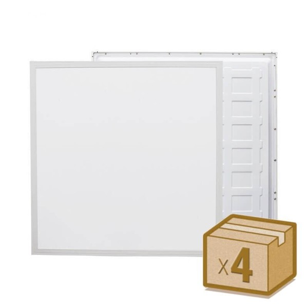 4x Panel LED 40w 60x60 Marco Blanco - 4800lm - 3 años de Garantía