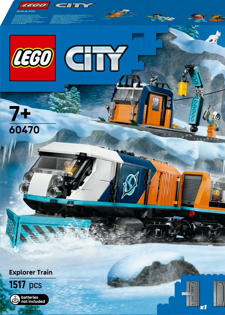 アデニア ペリエリ LEGO City 60470 Explorers' Arctic Polar Express Train 1517 pcs Toy