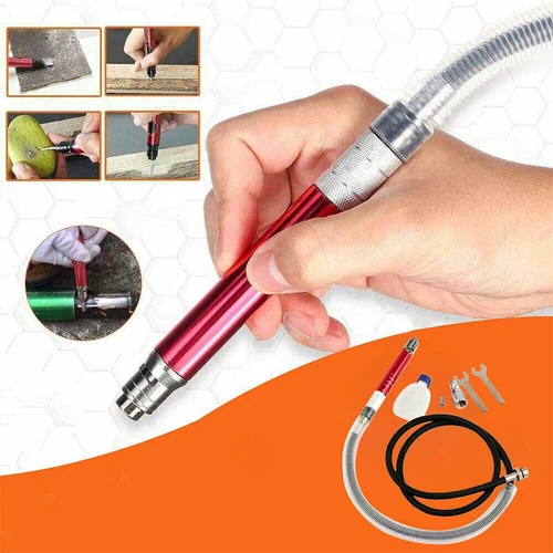 Druckluftschleifer Mini Stabschleifer Druckluft Geradschleifer Gravur Fräser Set - Bild 5 von 10