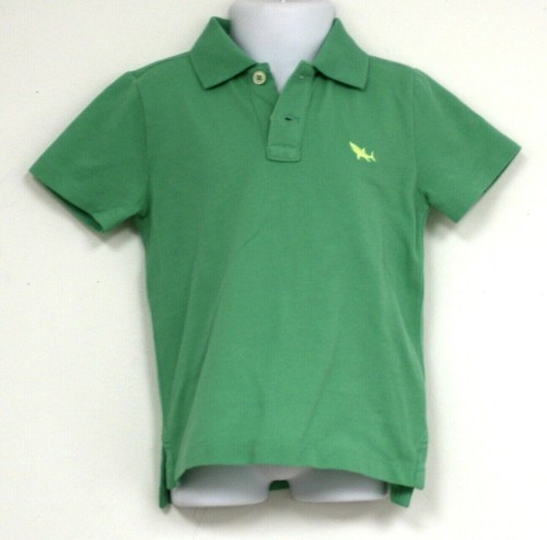 J Crew Crewcuts Shirt Green Mesh Knit Logo Collar 2 2 toddler NWTS