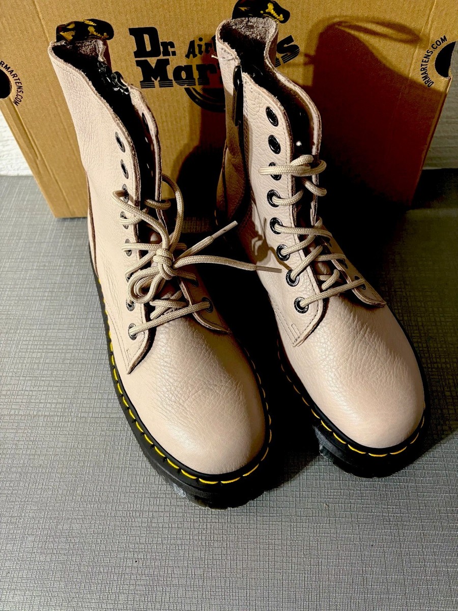 DR. MARTENS JADON III PISA LEATHER PLATFORM BOOTS MSRP$260 ~Soft+