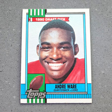 Topps 1990 Andre Ware Detroit Lions #349 Rookie Draft Pick Base Set NFL Card. rookie card picture