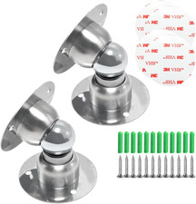 2Pcs Magnetic Door Stopper, Heavy Duty Stainless Steel Mini Soft-Catch