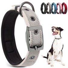 Neoprene Padded Dog Collar Heavy Duty Comfort Dog Collar with Durable Metal B...