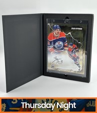 2025 FANATICS EMANATE UNDER WRAPS ZACH HYMAN GOLD SIGNED PHOTO AUTO /50