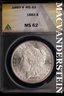 1883 Morgan Dollar-ANACS MS 62 Brilliant Uncirculated #SLM640