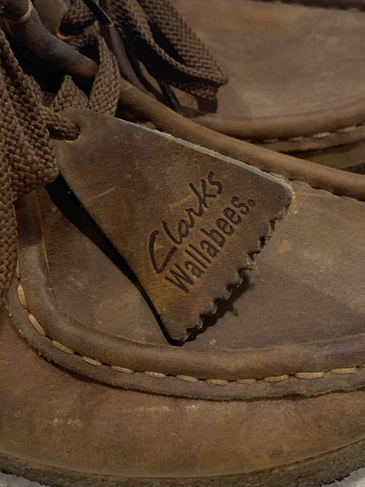 SAOLA Suola donna Clarks Originals cera d'api pelle wallabee crepe modello 38257 taglia 9M