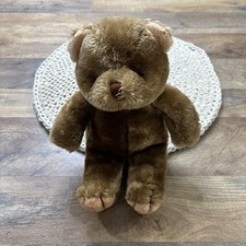 Cute Brown Teddy Bear Sitting Plush Stuffed Animal 12"