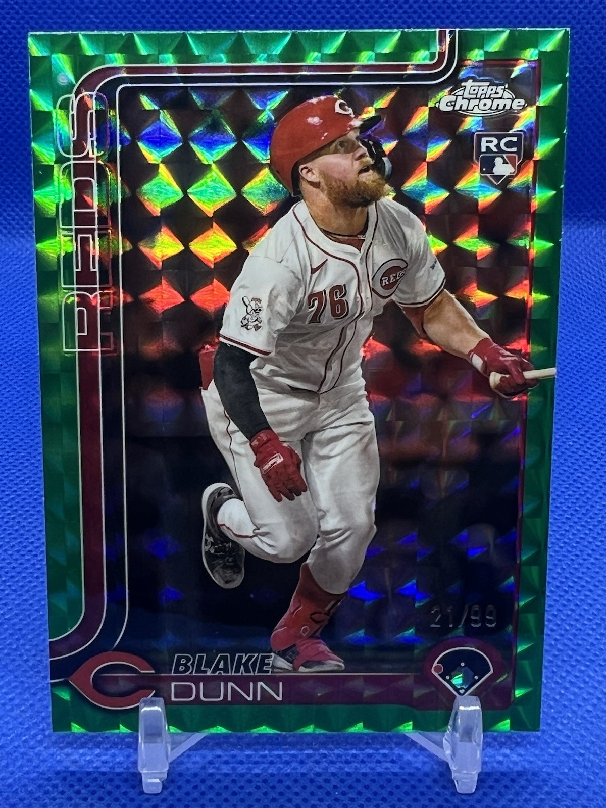 2025 Topps Chrome Blake Dunn #161 Green Geometric /99