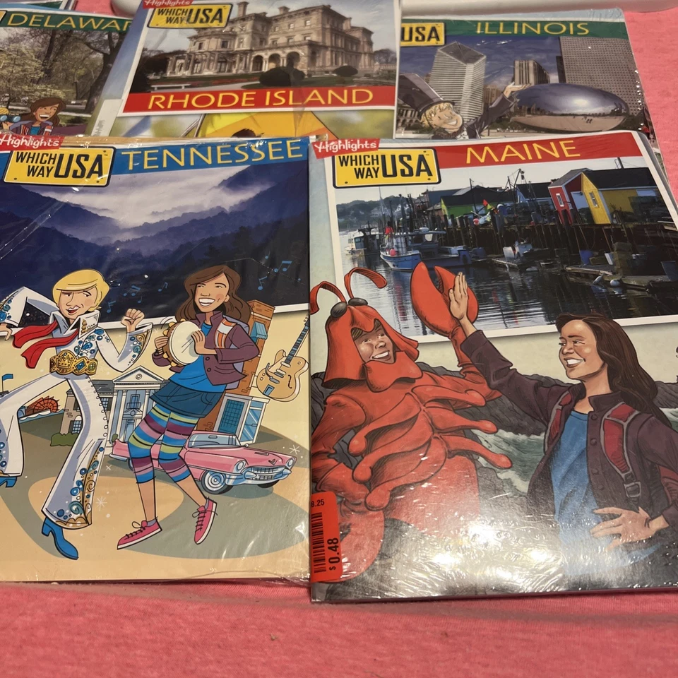 HIGHLIGHTS Magazines WHICH WAY USA STATE PUZZLE BOOKS Lot Of 16 New Sealed - Image 2 of 4