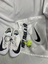NEW Nike Zoom Rival Sprint Track Spikes Men 7.5 Wm 9 White Black FZ9663-102