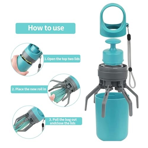 Dog Pooper Scooper, Portable No Touch Poop Scooper for Small Medium Large - Picture 4 of 7