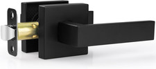 Matte Black Passage Door Lever Non Lock Square Handle Reversible Interior