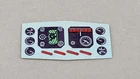 Hasbro G.I. Joe Adventure Team Helicopter Part - Control Console Panel Label