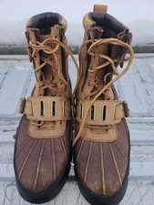 VTG Polo Ralph Lauren Leather Snow Boots 12D