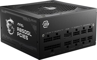 MSI MAG A850GL PCIE5 850W 80+ Gold Voll Modular Netztei ATX 3.1 PCIe 5.1 12VHPWR