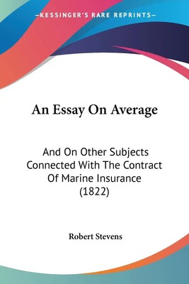 Robert Stevens | An Essay On Average | Taschenbuch | Englisch (2009)