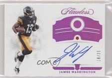 2018 Panini Flawless Rookie Gems Signatures 18/20 James Washington #126 Auto 6fs