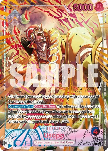 Usopp OP10-042 L ONE PIECE Card BASE SHOP Limited Card Collection