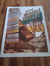 Nathaniel Rateliff tour poster Tearing at the Seams N. America August 2018 #'d